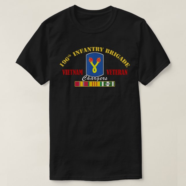 Vietnamveteranerna Da 196:e infanteribrigaden T Shirt (Design framsida)