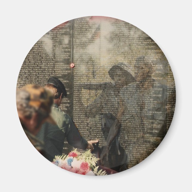 Vietnamveteranernas hyllning magnet (Framsidan)