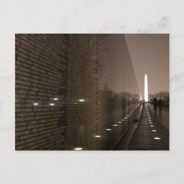 Vietnamveteranernas minnesmärke vykort (Framsida)