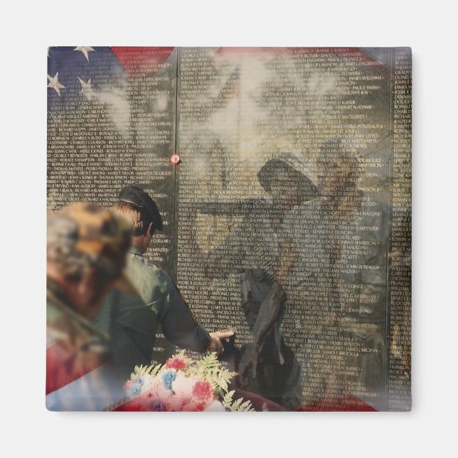 Vietnamveteraners tribut magnet (Framsidan)