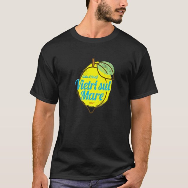 Vietri sul Mare Costa d'Amalfi Lemon Italy Amalfi  T Shirt (Framsida)