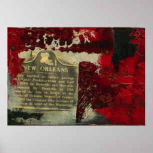 Vieux Carré röd 1 Poster