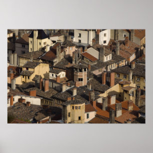 Vieux Lyon (Gammel Lyon), Frankrike Poster