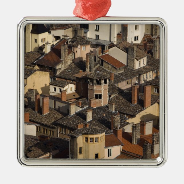 Vieux Lyon Old Lyon), Frankrike Julgransprydnad Metall (Framsidan)