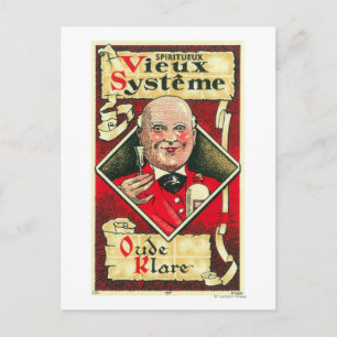 Vieux Systeme Vin LabelEurope Vykort