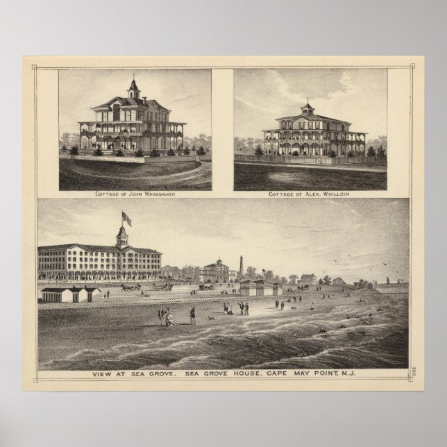 View at Sea Grove, Cape May Point Poster (Framsidan)