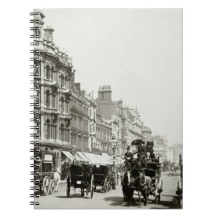 View besegrar den Oxford gatan, London Anteckningsbok Med Spiral