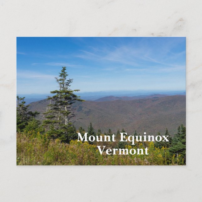 View from Mount Equinox in Vermont Helg Vykort (Framsida)