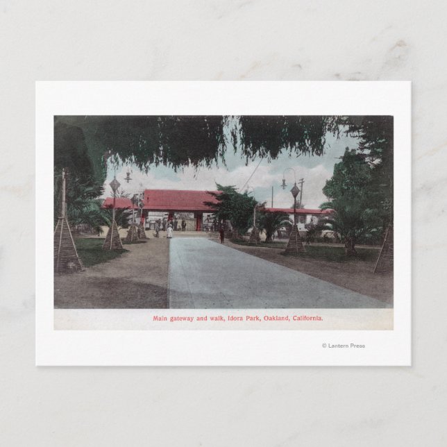 View Main Gateway to Idora ParkOakland, CA Vykort (Framsida)