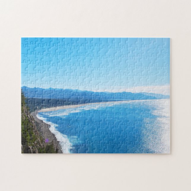 View Manzanita Beach, Oregon Kusten Pussel (Horisontell)
