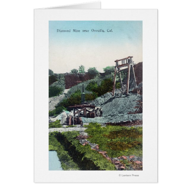 View of a Diamond MineOroville, CA Hälsningskort (Framsidan)