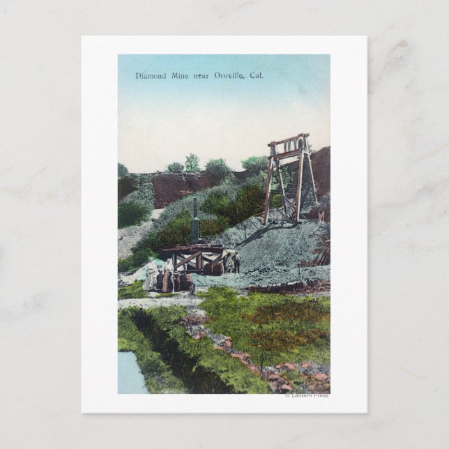 View of a Diamond MineOroville, CA Vykort (Framsida)