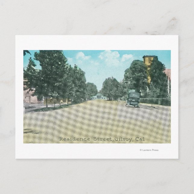 View of a Residence StreetGilroy, CA Vykort (Framsida)