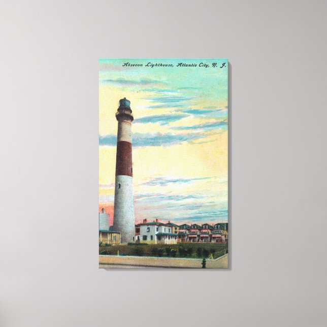 View of Absecon LighthouseAtlantic City, NJ Canvastryck (Framsida)