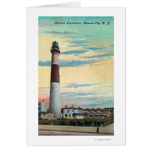 View of Absecon LighthouseAtlantic City, NJ Hälsningskort (Framsidan)