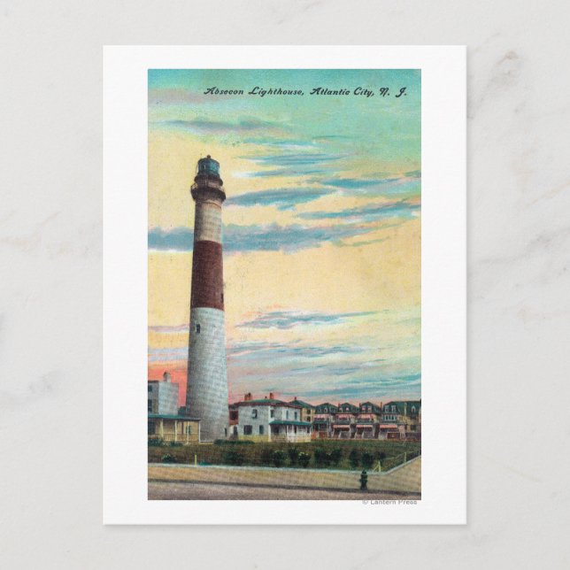 View of Absecon LighthouseAtlantic City, NJ Vykort (Framsida)