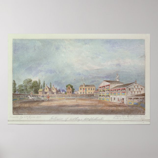 View of Astley's Amphitheater, 1777 Poster (Framsidan)