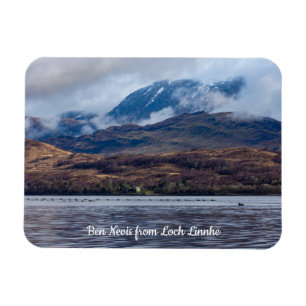 View of Ben Nevis, från Loch Linnhe, Scotland Post Magnet