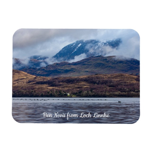 View of Ben Nevis, från Loch Linnhe, Scotland Post Magnet (Horisontell)