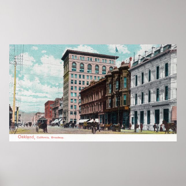 View of BroadwayOakland, CA Poster (Framsidan)