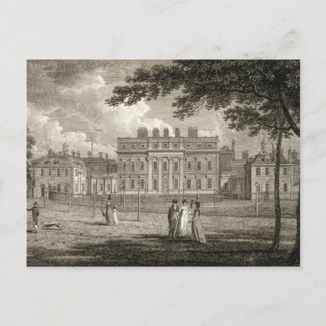 "View of Buckingham House", graverad av W. Knight, Vykort (Framsida)