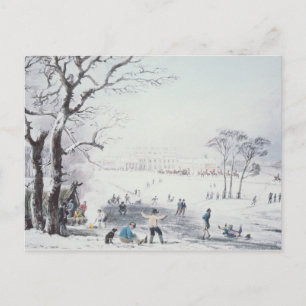 View of Buckingham House, James Park in Winter Vykort