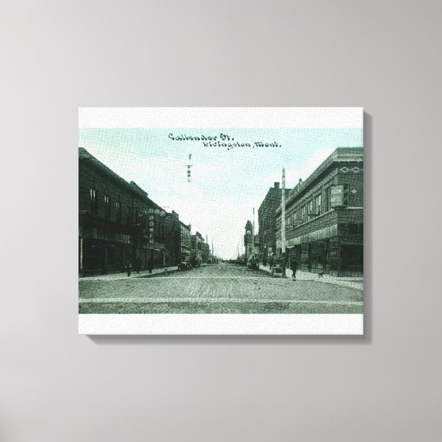 View of Callender StreetLivingston, MT Canvastryck (Framsida)