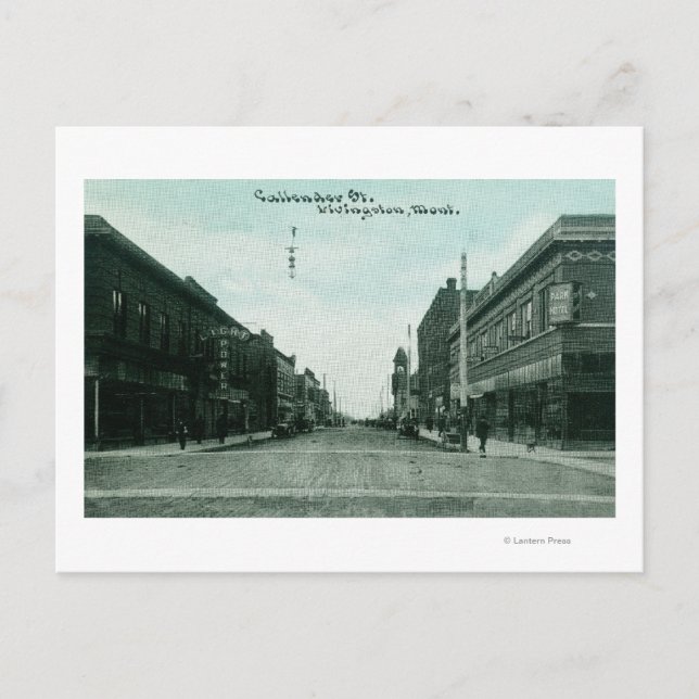 View of Callender StreetLivingston, MT Vykort (Framsida)