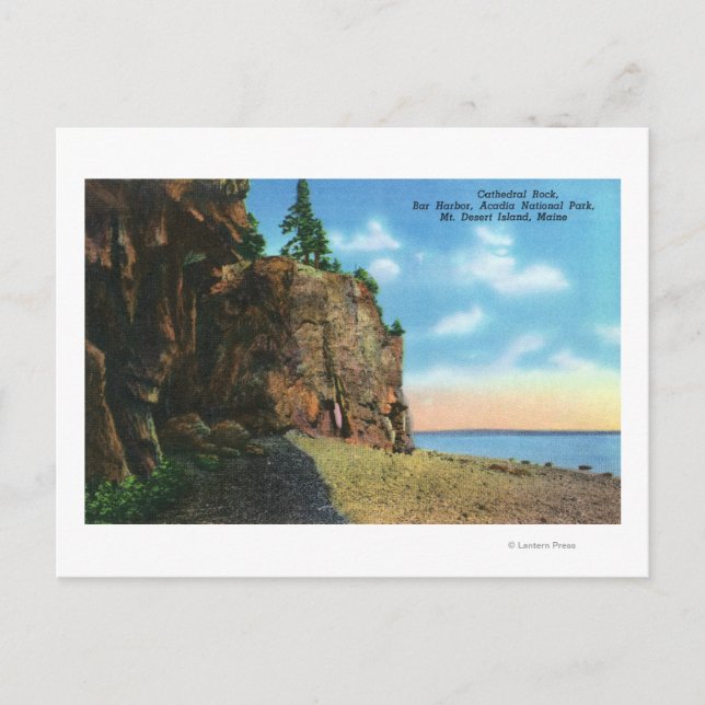 View of Cathedral Sten, Pub Harbour Vykort (Framsida)