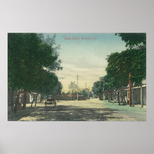 View of ChinatownOroville, CA Poster (Framsidan)