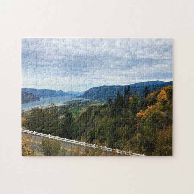 View of Columbia River, Columbia River Gorge, ELLE Pussel (Horisontell)