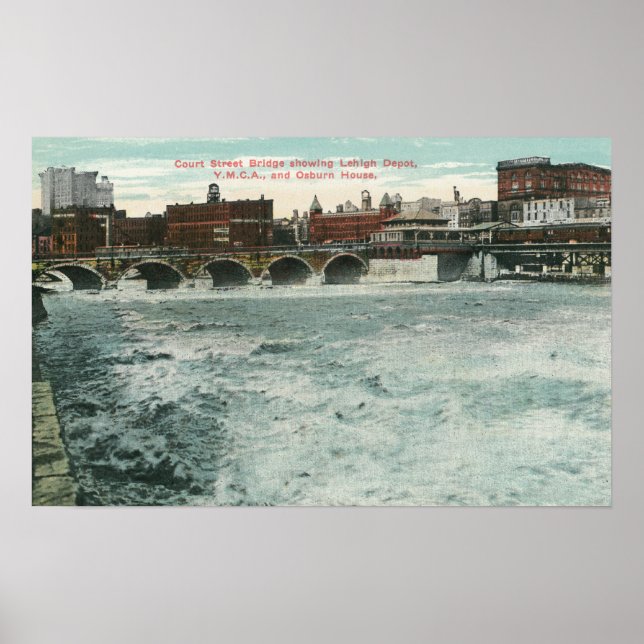View of Court Street Bridge Showing Lehigh Poster (Framsidan)