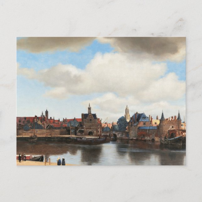 View of Delft by Johannes Vermeer Vykort (Framsida)