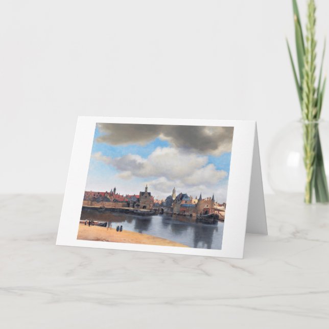View of Delft, Johannes Vermeer, 1659-1660 Kort (Framsida)