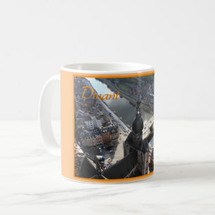 View of Dinant and River Meuse, Belgien Kaffemugg