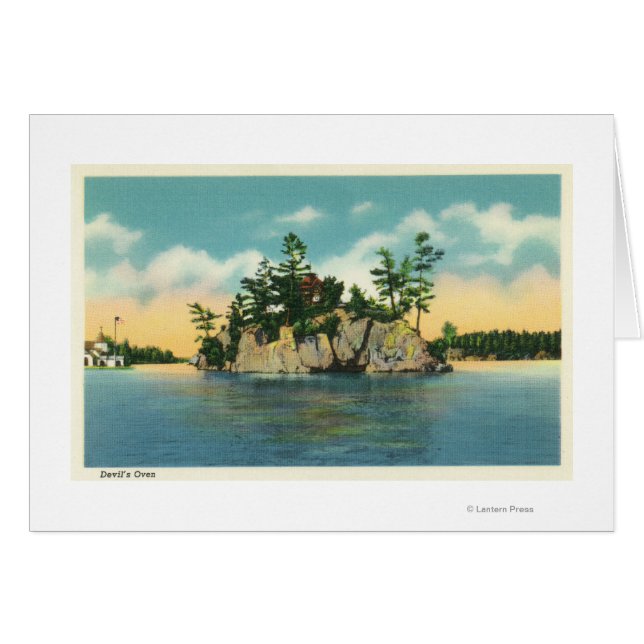 View of Djävulen Oven Hälsningskort (Framsidan Horizontal)