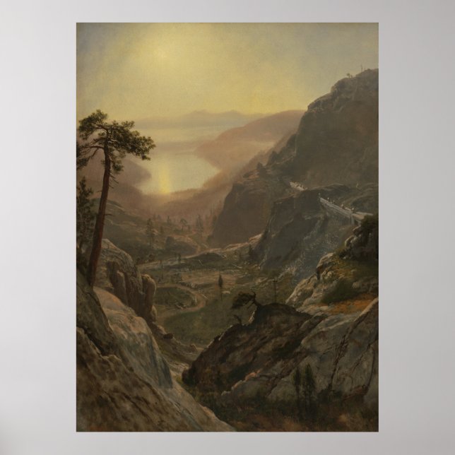 View of Donner Sjö, Kalifornien Poster (Framsidan)