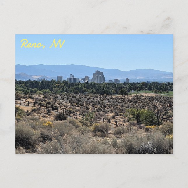 View of Downtown Reno, Nevada Vykort (Framsida)