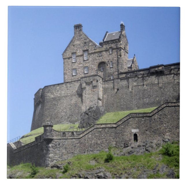 View of Edinburgh Castle, Edinburgh, Skottland Kakelplatta (Framsidan)