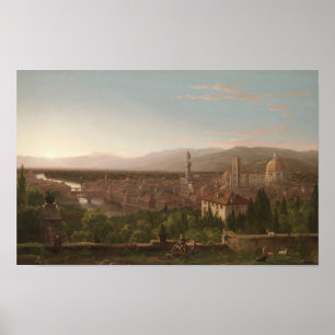 View of Florence - Thomas Cole Print Poster