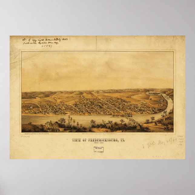 View of Fredericksburg, Virginia (nov. 1862) Poster (Framsidan)
