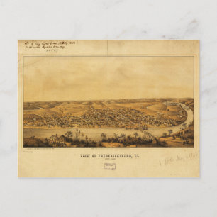 View of Fredericksburg, Virginia (nov. 1862) Vykort