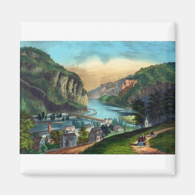 "View of Harpers Ferry", Va. - 1907 Magnet (Framsidan)