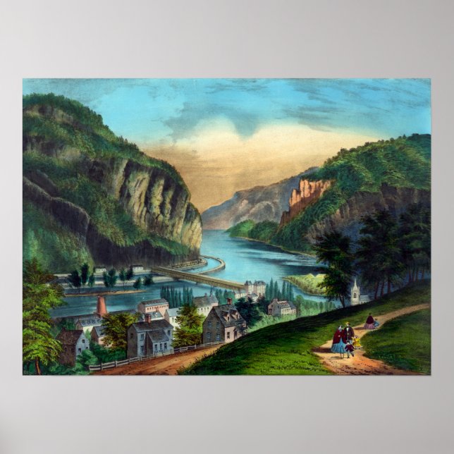 "View of Harpers Ferry", Va. - 1907 Poster (Framsidan)