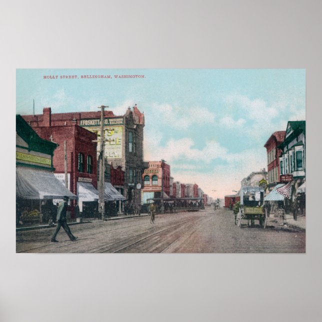 View of Holly StreetBellingham, WA Poster (Framsidan)
