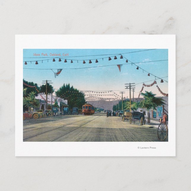 View of Idora Park from StreetOakland, CA Vykort (Framsida)