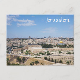 View of Jerusalem Old City, Israel Vykort