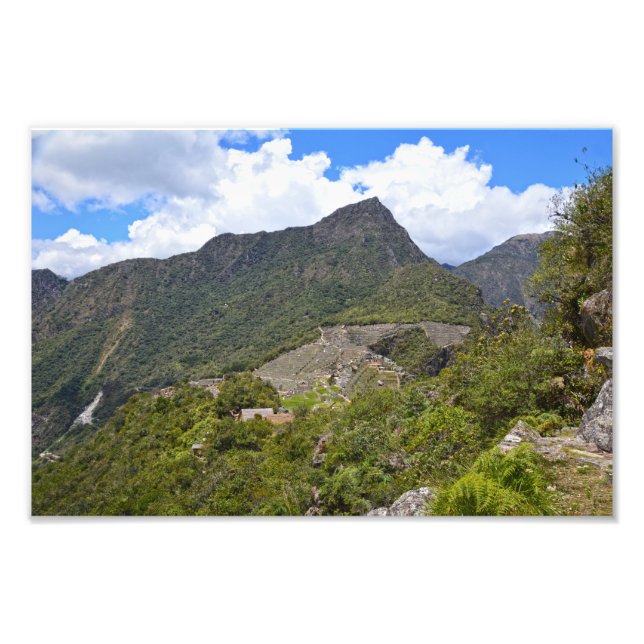 View of Machu Picchu, Peru Fototryck (Framsidan)