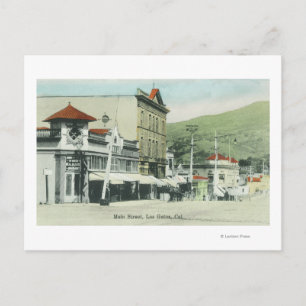 View of Main Street Los Gatos, CA 2 Vykort