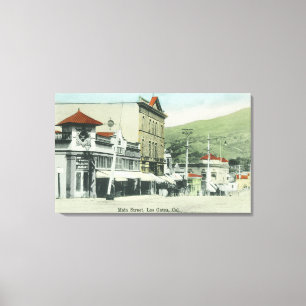 View of Main Street Los Gatos, CA Canvastryck